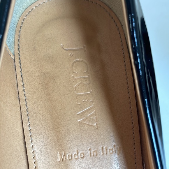 J. Crew shoes 7 Martina patent black wedges made in Italy - Picture 8 of 12